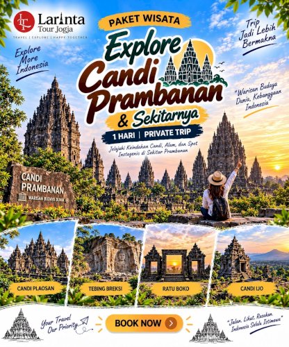 Paket Wisata Explore Candi Prambanan & Sekitarnya